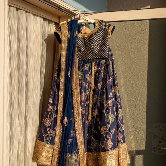 Shymal and Bhumika Inspired Raw Silk Indian Lehenga by designer Saniya Fashions - Picture 3 of 14